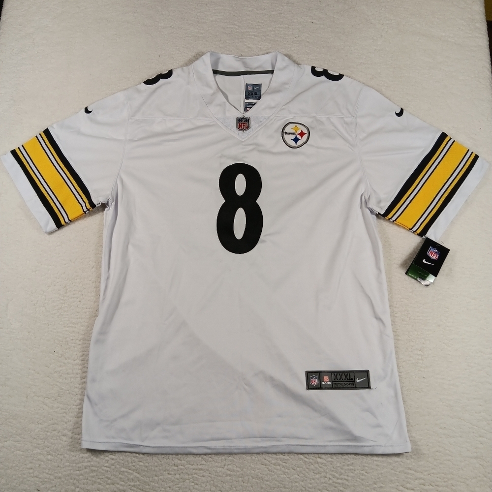 Nike On Field NFL Pittsburgh Steelers Kenny Pickett 8 Jersey Mens XXXL White NWT